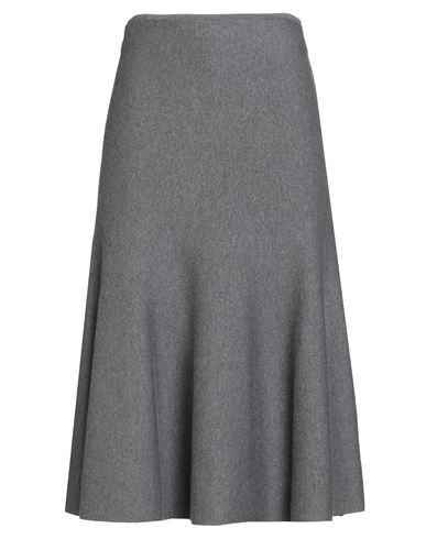 Khaite Woman Midi skirt Grey Size L Wool, Polyamide | YOOX (US)
