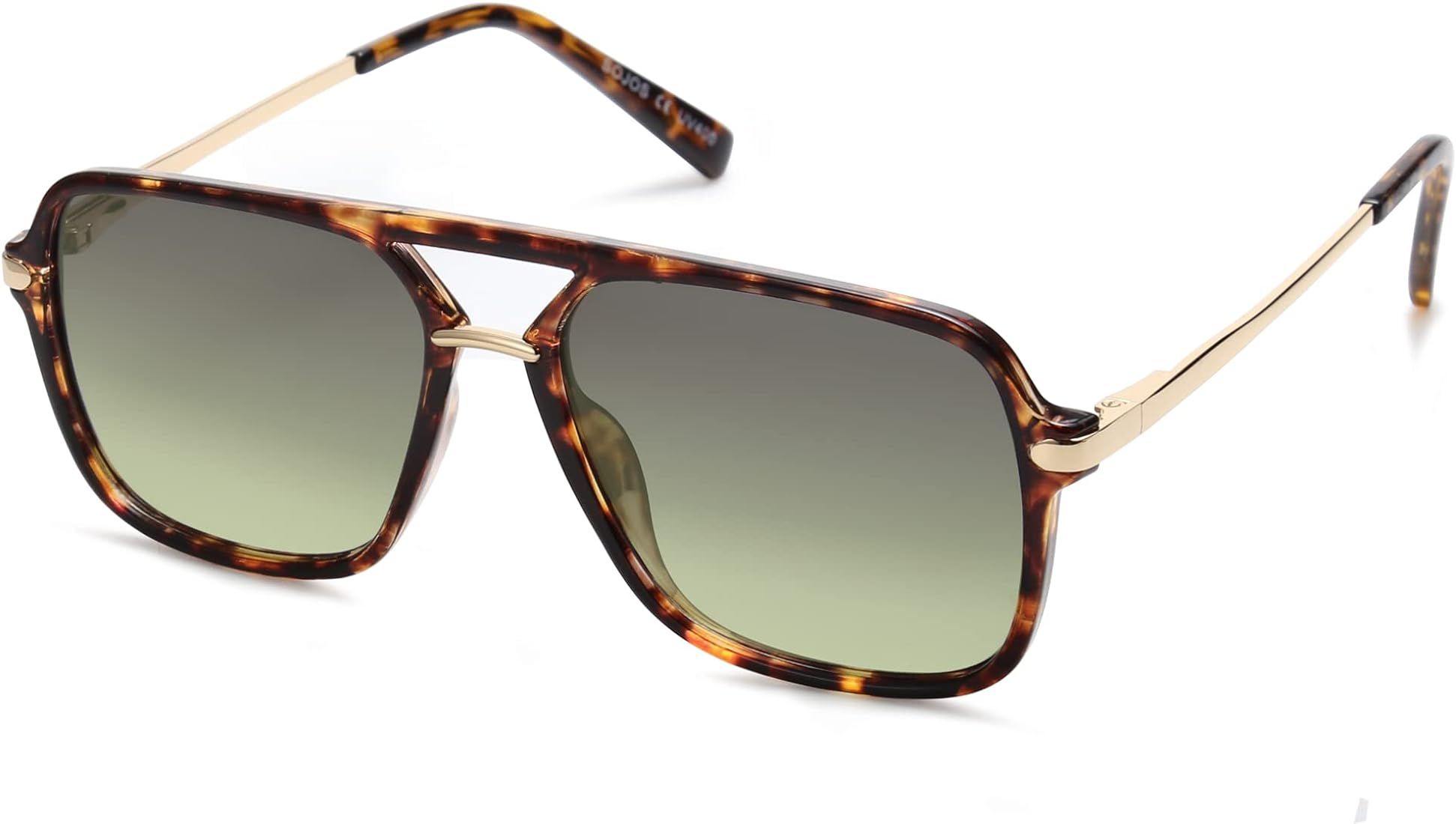 Sunglasses for Women & Men, Retro, Polycarbonate Lens, Trendy Aviator, 90s Shades SJ2229 | Amazon (US)