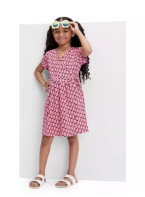 Diane Von Furstenberg x Target Shift Pink Modern Geo Dress Girls Size 14 XL NWT  | eBay | eBay US