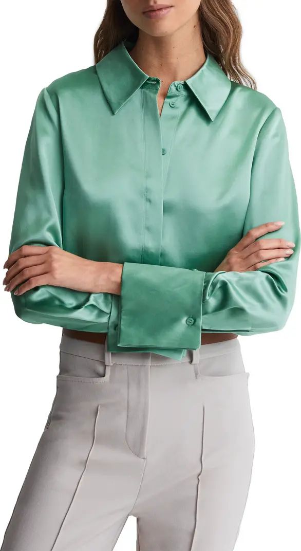 Haley Silk Button-Up Shirt | Nordstrom