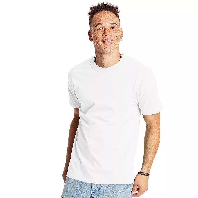 Men's Hanes® Beefy Heavyweight Tee, Size: Medium, White | Kohl's
