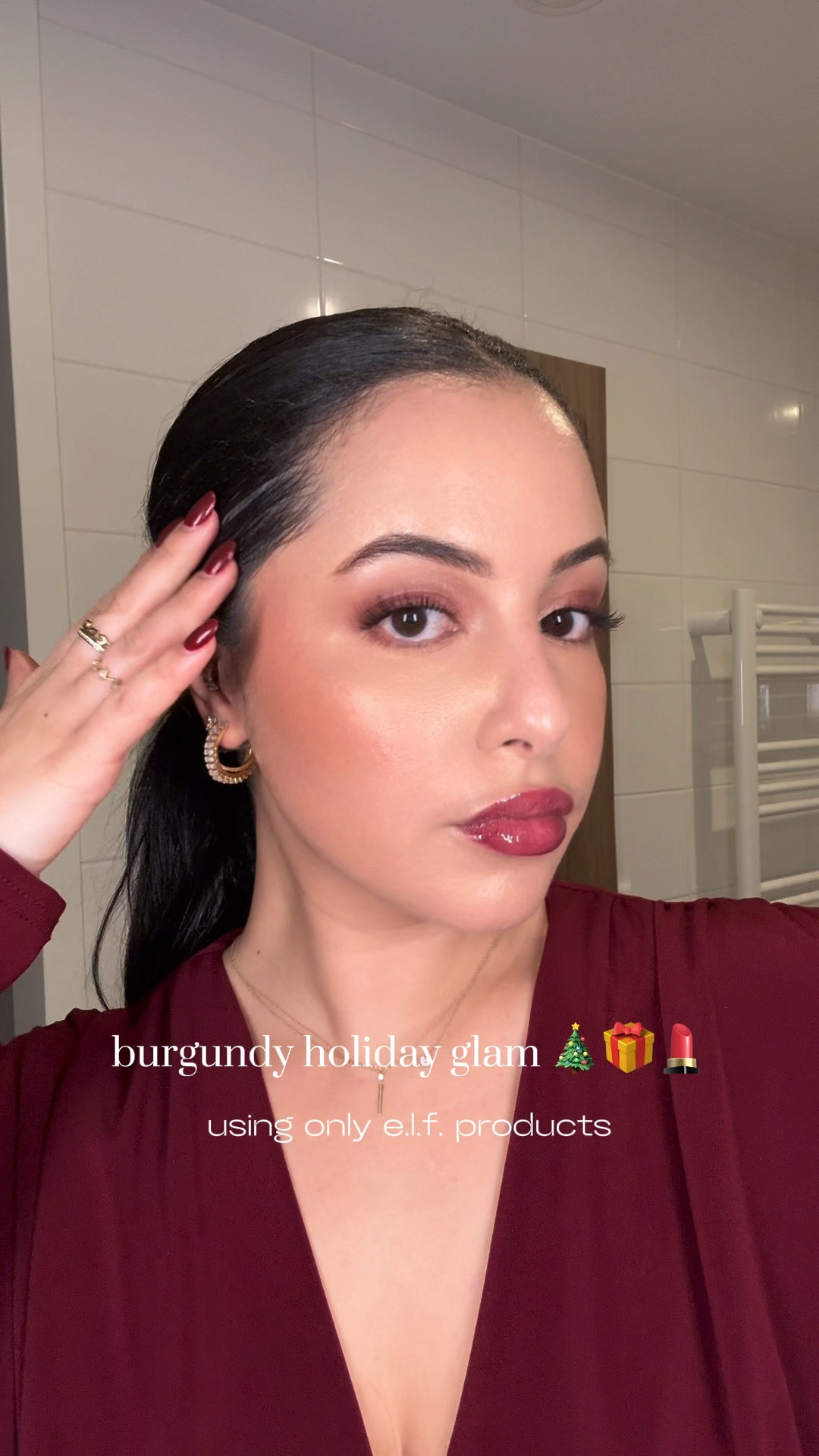 Burgundy fall glam using only products from e.l.f.! You don’t have to splurge on makeup to create a beautiful makeup look for the holiday season 

#LTKSeasonal #LTKBeauty #LTKHoliday