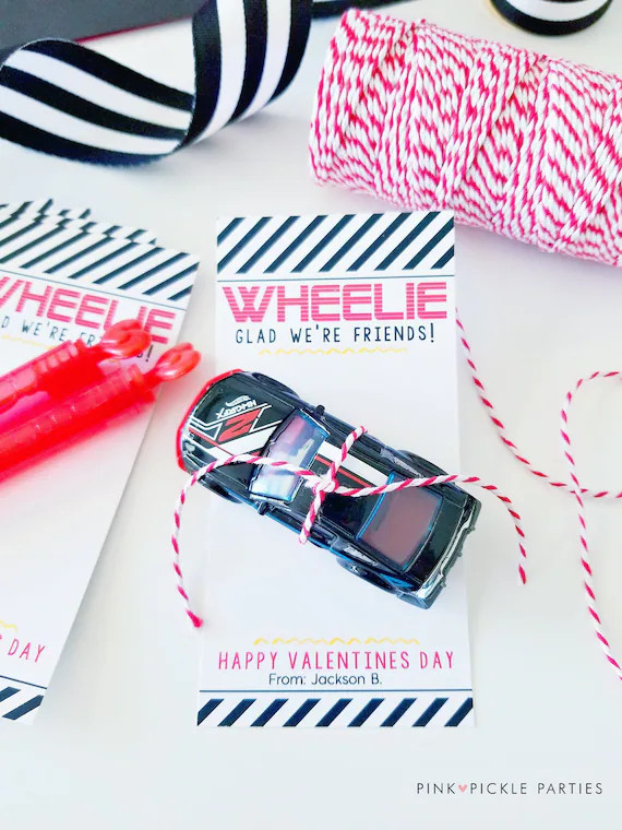 Wheelie Valentines Car Valentines Kids Valentines for School | Etsy | Etsy (US)