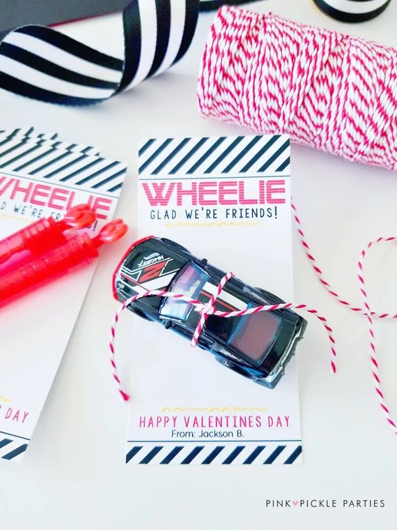 Wheelie Valentines Car Valentines Kids Valentines for School | Etsy | Etsy (US)