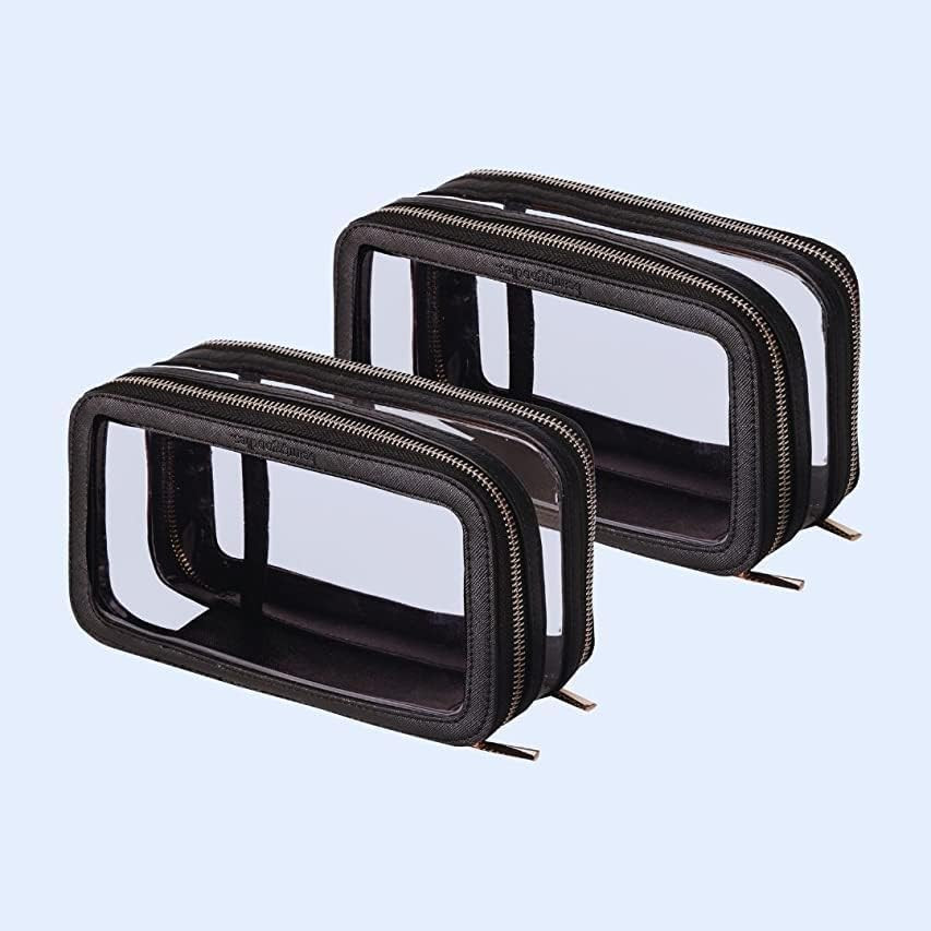 Clear Makeup Bag Organizer, Cosmetic Bag Make Up Bag Travel Toiletry Bag For Women, Small Makeup Bag | Amazon (US)