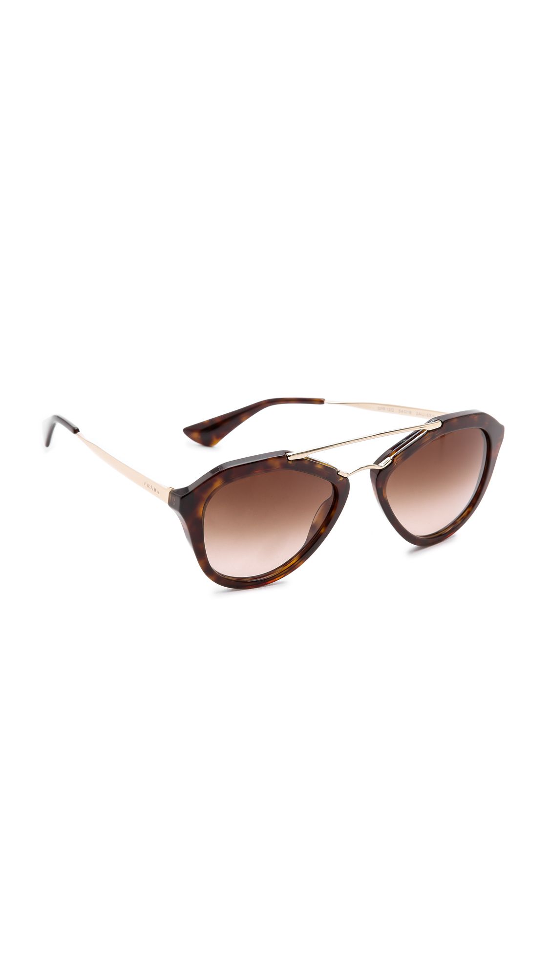 Prada Aviator Sunglasses - Brown/Brown | Shopbop