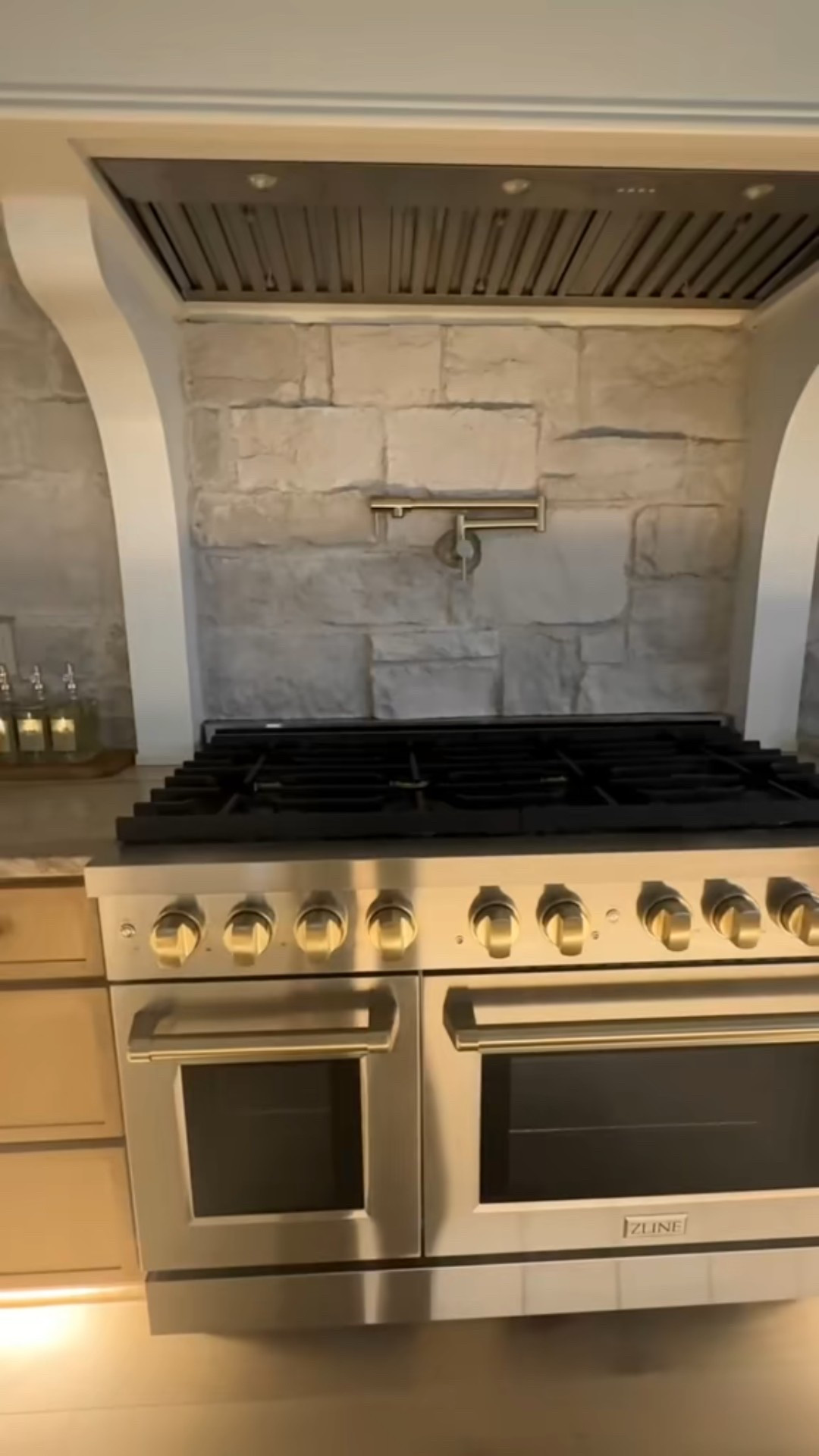 We love our Zline Stainless Steel appliances with the champagne bronze accents! #kitchen #appliances 

#LTKHome