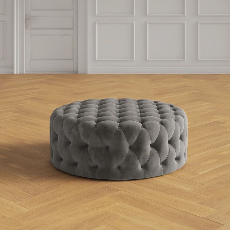 Erving 41.73" Tufted Round Cocktail Ottoman | Wayfair North America