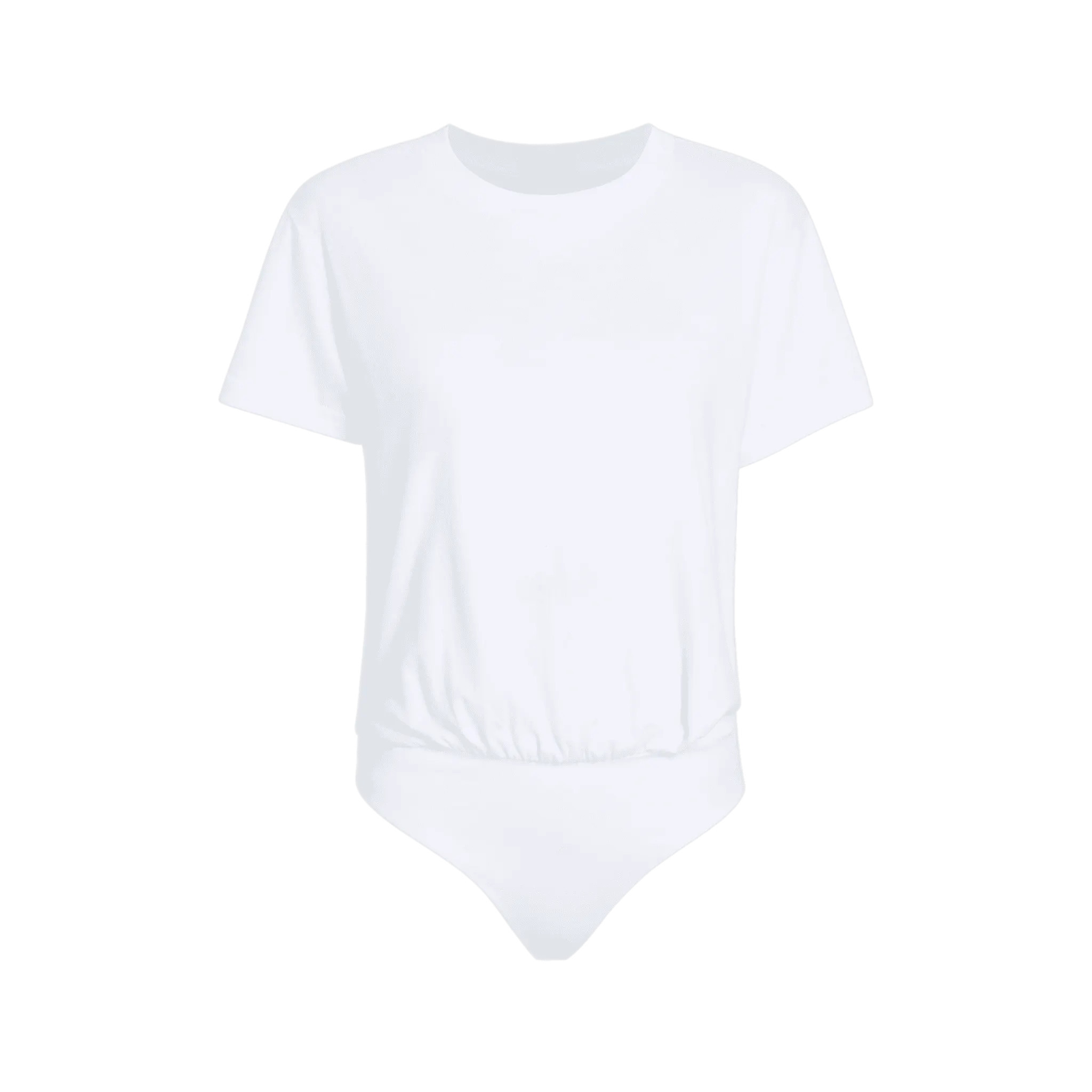 Women's Everyday T-Shirt Bodysuit | White - nuuds | nuuds