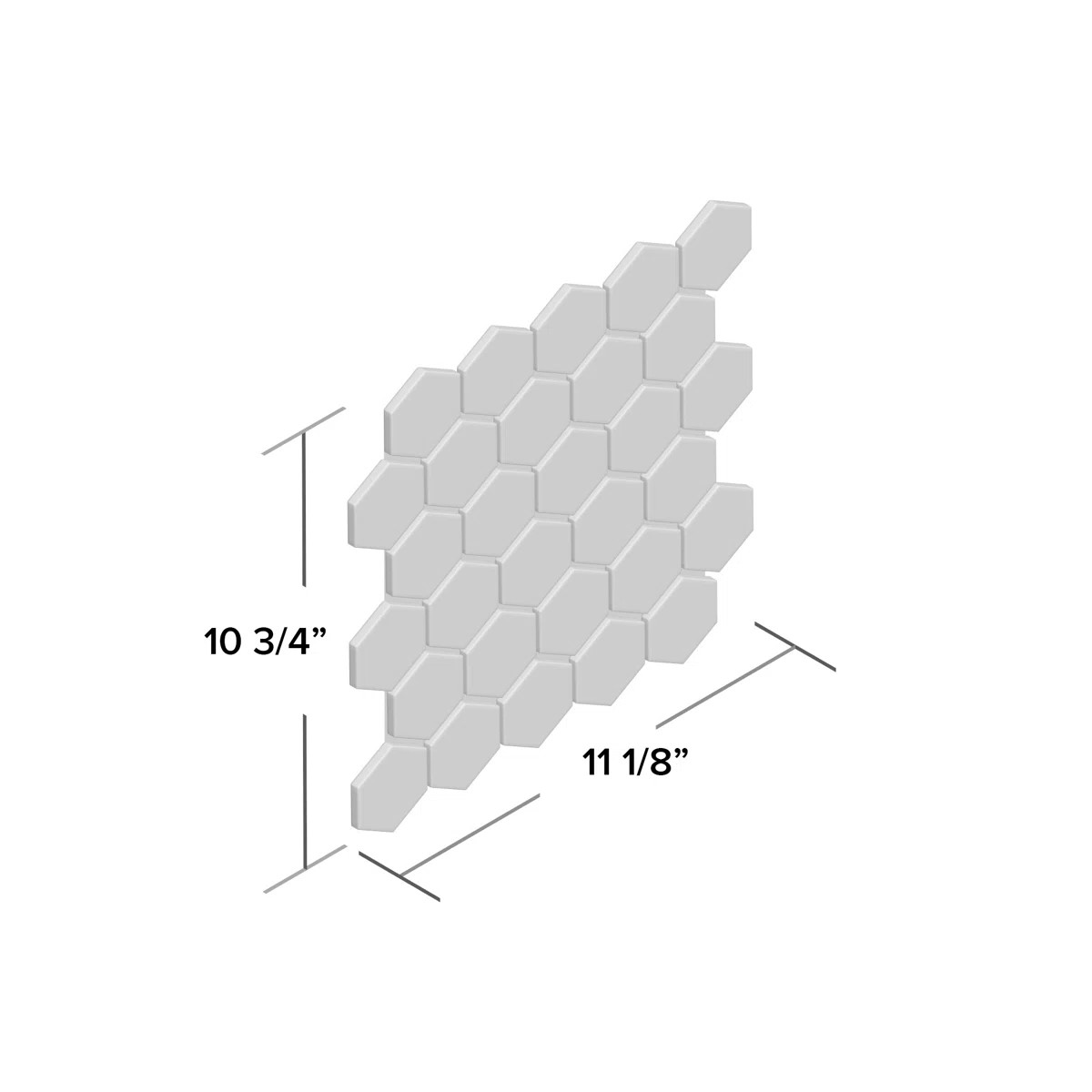 Perfection 2" x 2" Porcelain Honeycomb Mosaic Wall & Floor Tile | Wayfair North America