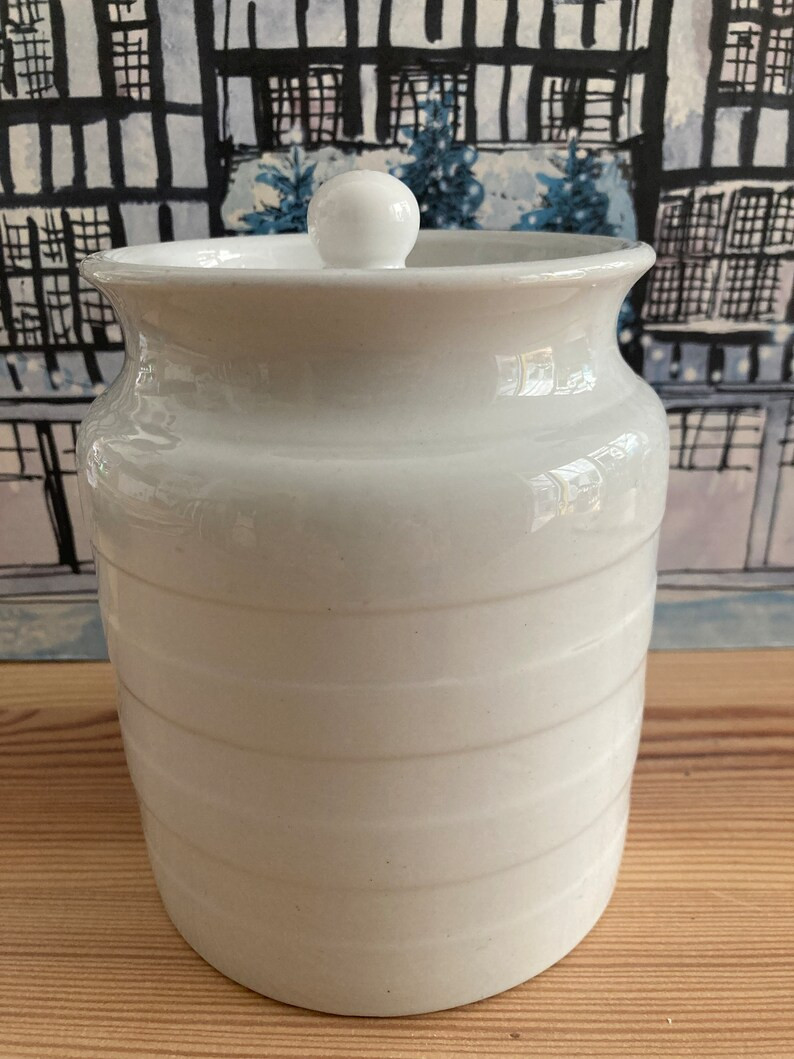 Antique Edwardian Firestone Tapioca Jar - Etsy UK | Etsy (UK)