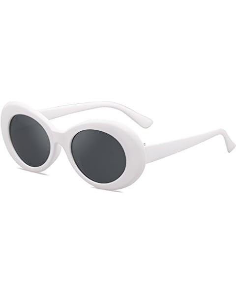 FEISEDY White Clout Goggles Sunglasses Women Men Retro Oval Sunglasses Girls Boys Sunglasses B225... | Amazon (US)