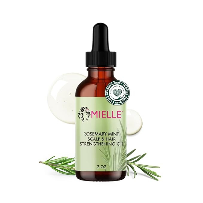 Mielle Organics Rosemary & Mint Hair Oil - Strengthening Biotin Oil Infused Frizzy & Damaged Hair... | Amazon (US)