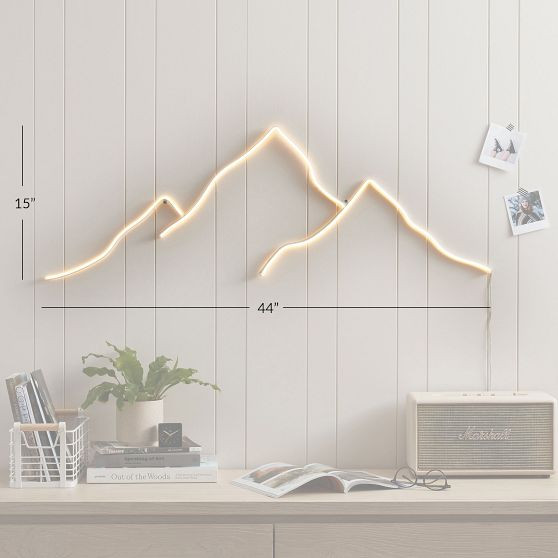 Mountain Neon LED Wall Light | Pottery Barn Teen