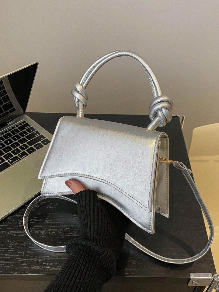 Fashionable Mini Commuting Pu Leather Square Tote Bag For Women | SHEIN