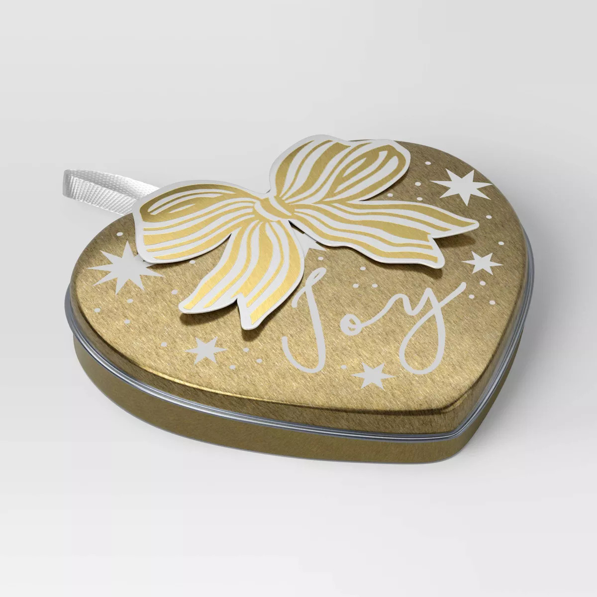 Christmas Wrap Essentials Gold Heart Joy Gift Card Tin - Wondershop™ | Target