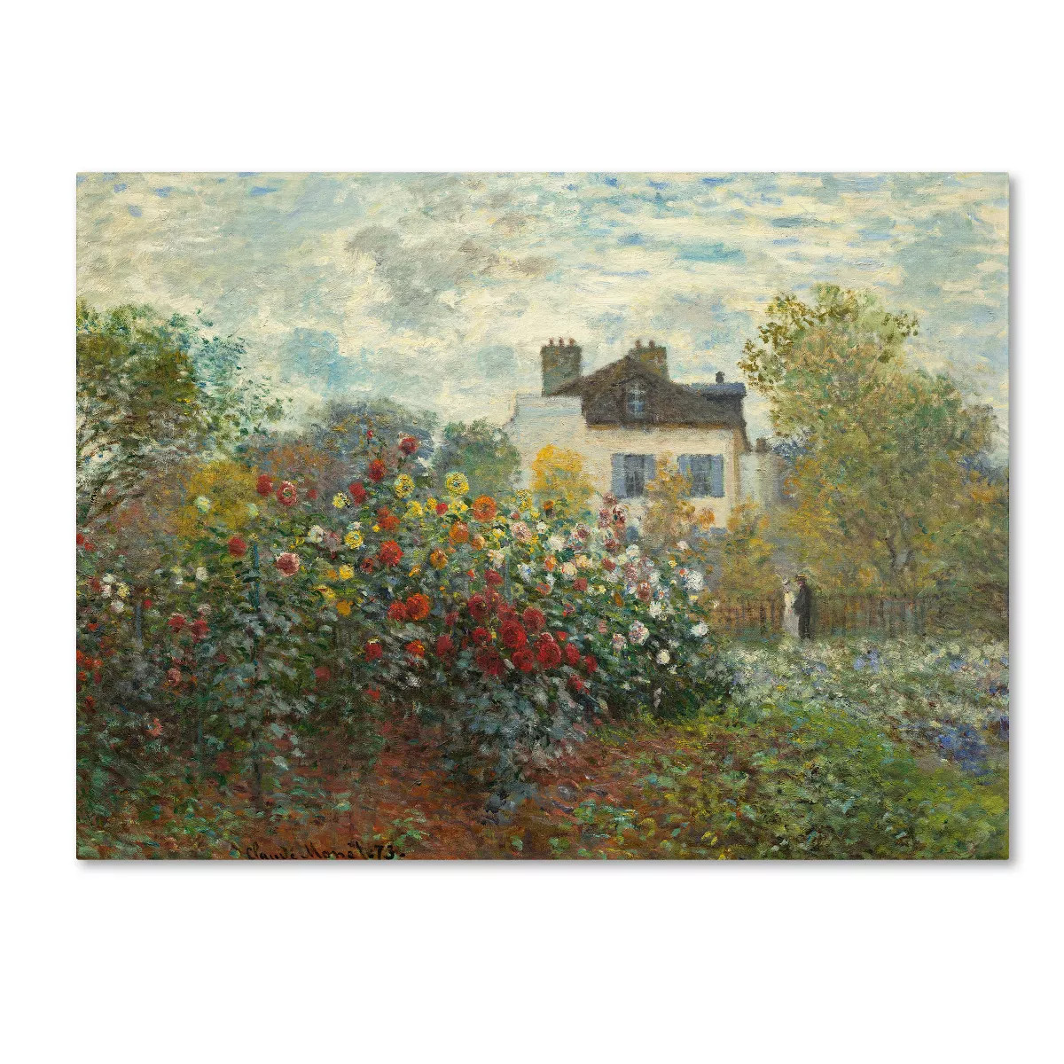 Claude Monet 'The Artist's Garden In Argenteuil' Canvas Art | Target