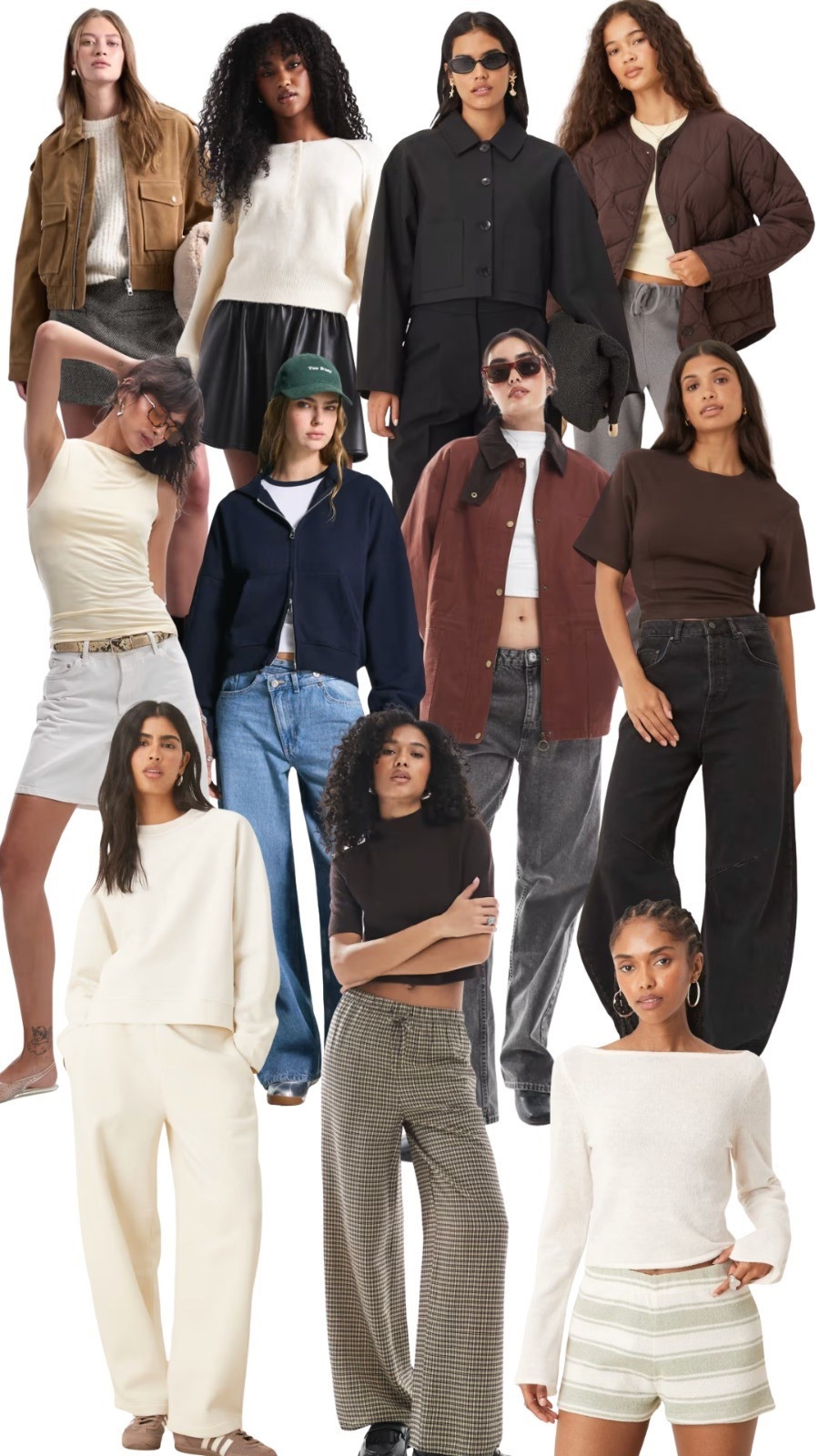 oversize hoodie, tote bag, wide leg trousers, barrel joggers, black jeans, slash neck tank, tailored jacket, suede bomber, casual outfits, asos, bershka, mango, topshop, new look

#LTKstyletip #LTKuk #LTKautumn