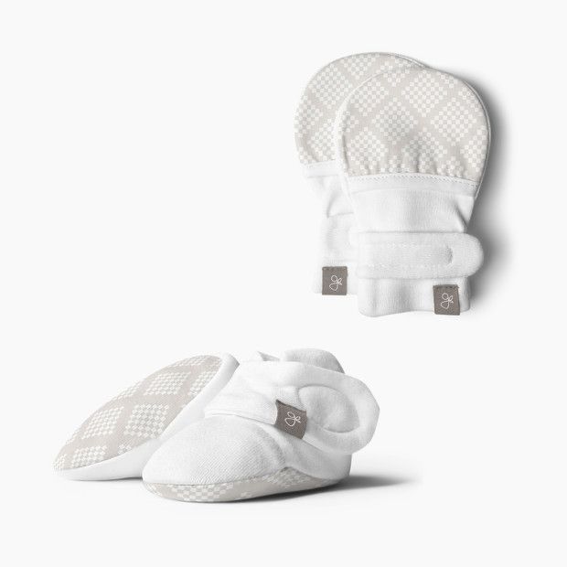 Goumi Kids Organic Cotton Mitts & Boots - Succulent, 0-3 Months | Babylist