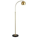 Henn&Hart Olivia Arc Floor Lamp in Brass/Blackened Bronze/Brass, Floor Lamp Modern | Amazon (US)