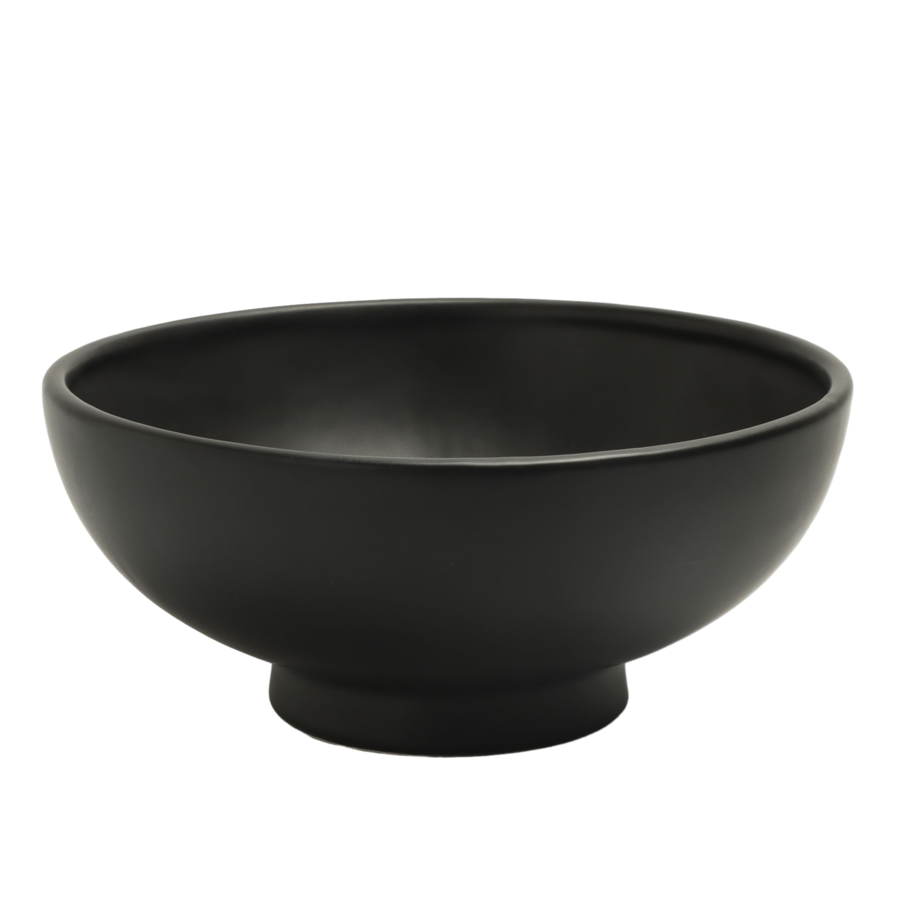 Better Homes & Garden Matte Black Round Ceramic 9.4" Decorative Bowl | Walmart (US)