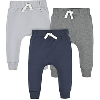 HonesBorn Baby Unisex 3-Pack Flexy Pants and Leggings | Amazon (US)