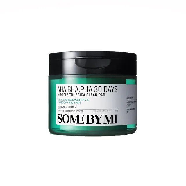 SOME BY MI - AHA, BHA, PHA 30 Days Miracle Truecica Clear Pad | YesStyle.com