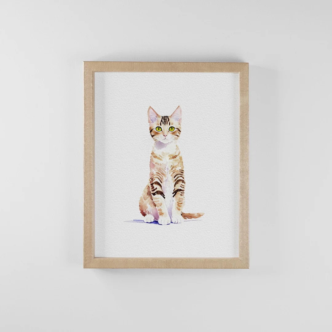 Mini Custom Watercolor Cat Portrait Cat Memorial Cat Loss - Etsy | Etsy (US)