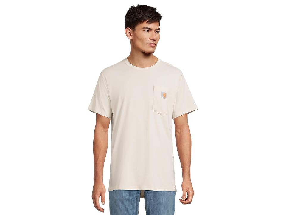 Carhartt Force Relaxed Fit Midweight Short Sleeve Pocket T-Shirt Men's Clothing Malt : XL (Reg), Cotton/Polyester | Zappos
