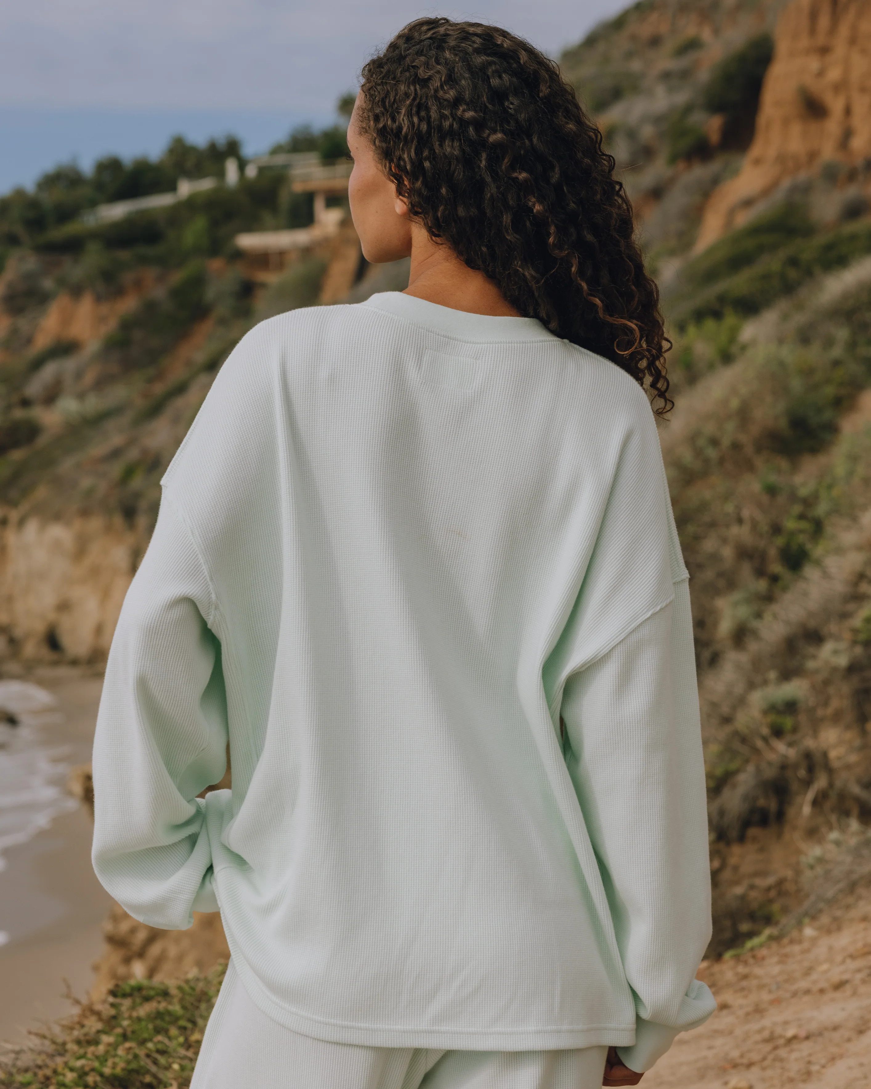 Oversized Sport Thermal - Surf with Monochrome Patch | Daily Drills LLC