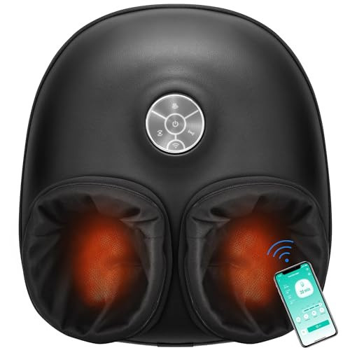 Medcursor Foot Massager with Heat, Shiatsu Deep Kneading Machine, Multi Air Compression Intensity, Smart APP Mobile Remote Control and Foot Massage Relax for Home and Office Use, Gifts for Women Mom | Amazon (US)
