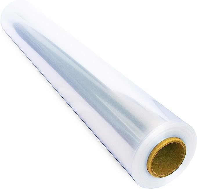 110 ft Clear Cellophane Wrap Roll (31.5 in x 110 ft) - Cellophane Roll - Clear Wrap Cellophane Ba... | Amazon (US)