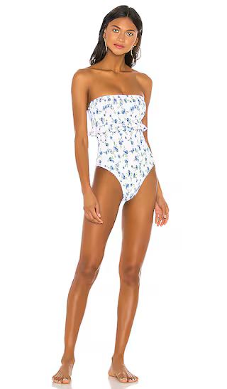 Poppy One Piece in Forget Me Not Floral | Revolve Clothing (Global)