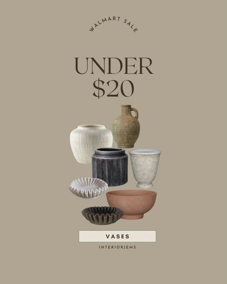 Walmart vases under $20, planters, decor from walmart, coffee table decor, vase, 

#LTKhome #LTKstyletip #LTKsalealert