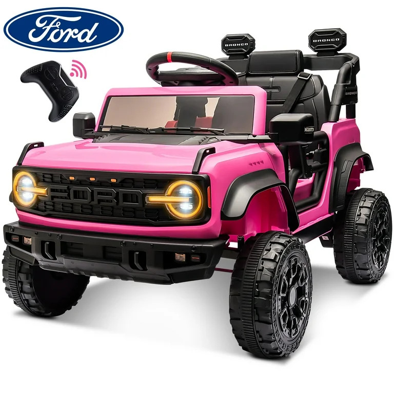 12V Powered Ride on Car Toy, Ford Bronco Raptor Kids Electric Vehicle Car with Parent Remote, Bat... | Walmart (US)