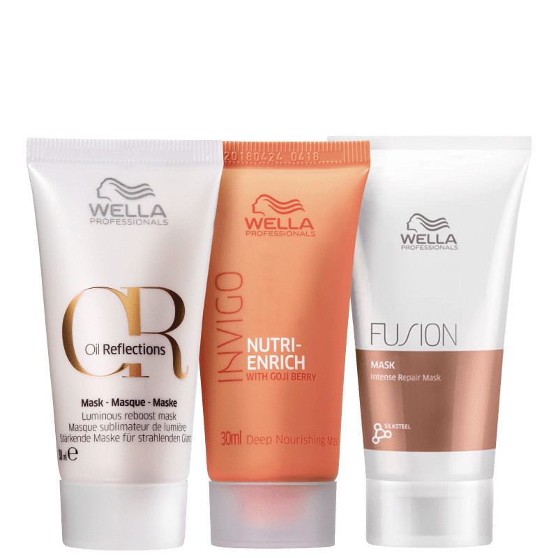 Kit Wella Professionals Triple Mini Masks (3 Produtos) | Beleza Na Web (BR)