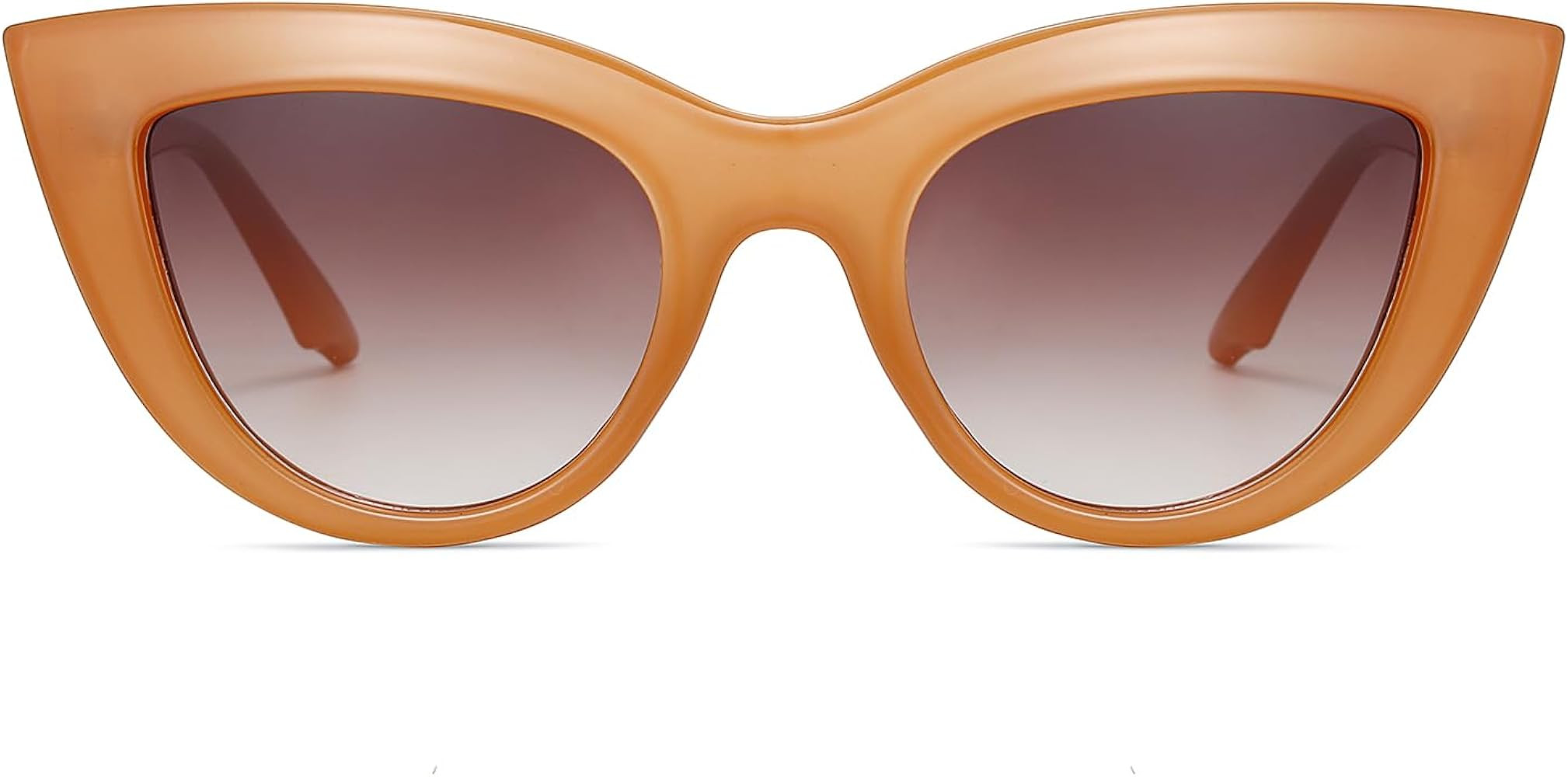 Vintage Retro Cateye Sunglasses for Women Bold Colorful Cat Eye UV400 | Amazon (US)