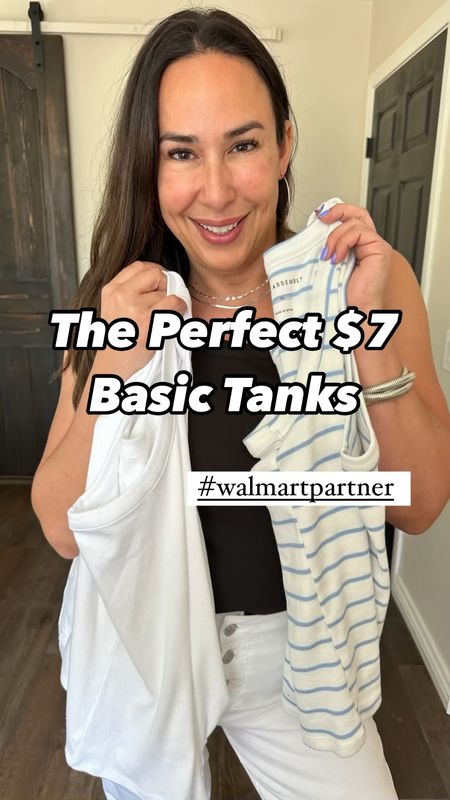 #walmartpartner Grab these $7 tanks to wear all spring and summer. They fit perfectly and are long enough to tuck in without being so long they add bulk. Great for layering too! #walmartfashion @walmartfashion

#LTKFindsUnder50 #LTKSeasonal #LTKStyleTip
