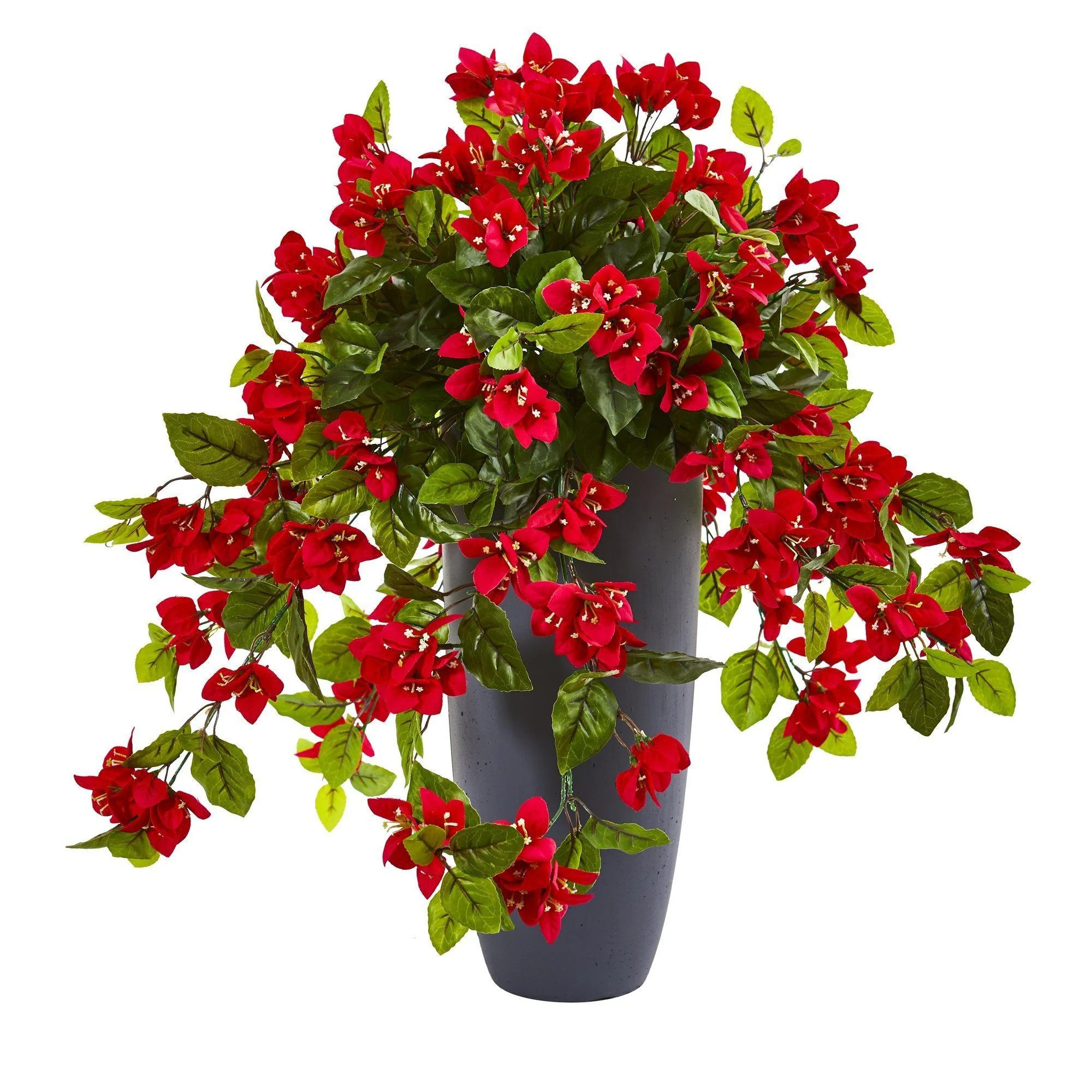 26\u201d Bougainvillea Artificial Plant in Planter UV Resistant (Indoor/Outdoor) | Nearly Natural | Nearly Natural