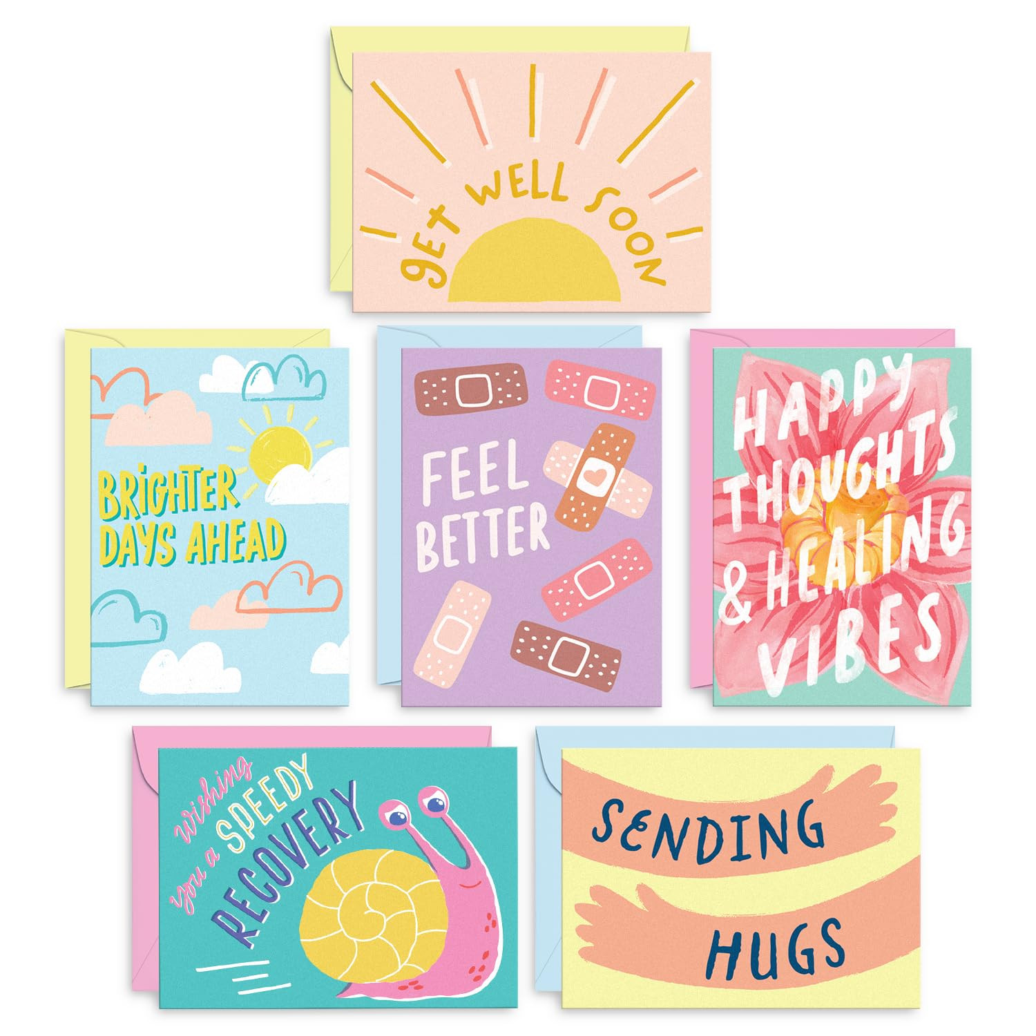 S&O Fun Get Well Cards with Envelopes - Colorful Get Well Soon Card Set of 24 - Get Well Gifts fo... | Amazon (US)