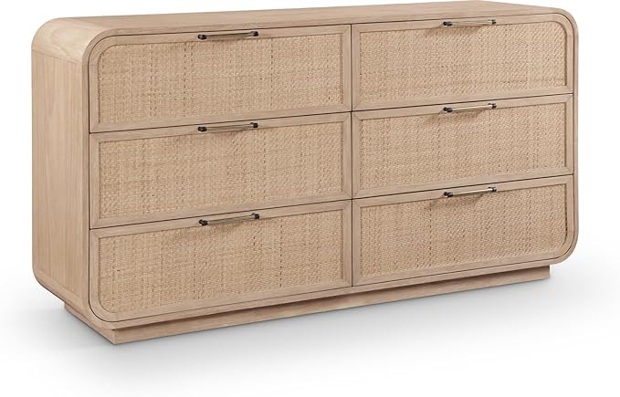 Meridian Furniture Windsor Natural Solid Wood Dresser | Amazon (US)
