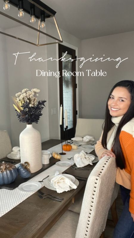 Set the thanksgiving dining room table with me! 

#LTKHoliday #LTKSeasonal #LTKhome