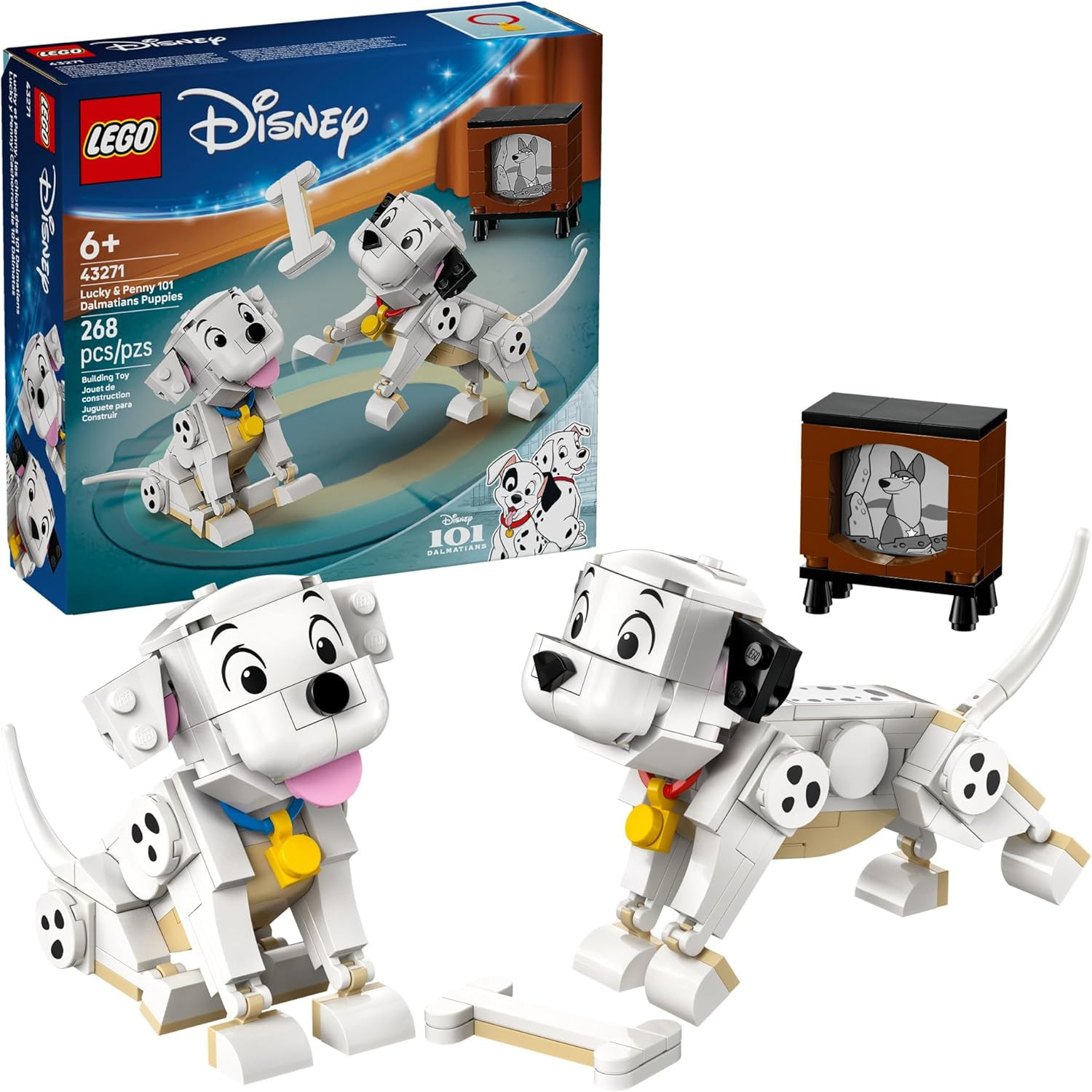LEGO Disney Lucky & Penny 101 Dalmatians Puppies Building Toys - Pretend Play Set for Girls & Boy... | Amazon (US)