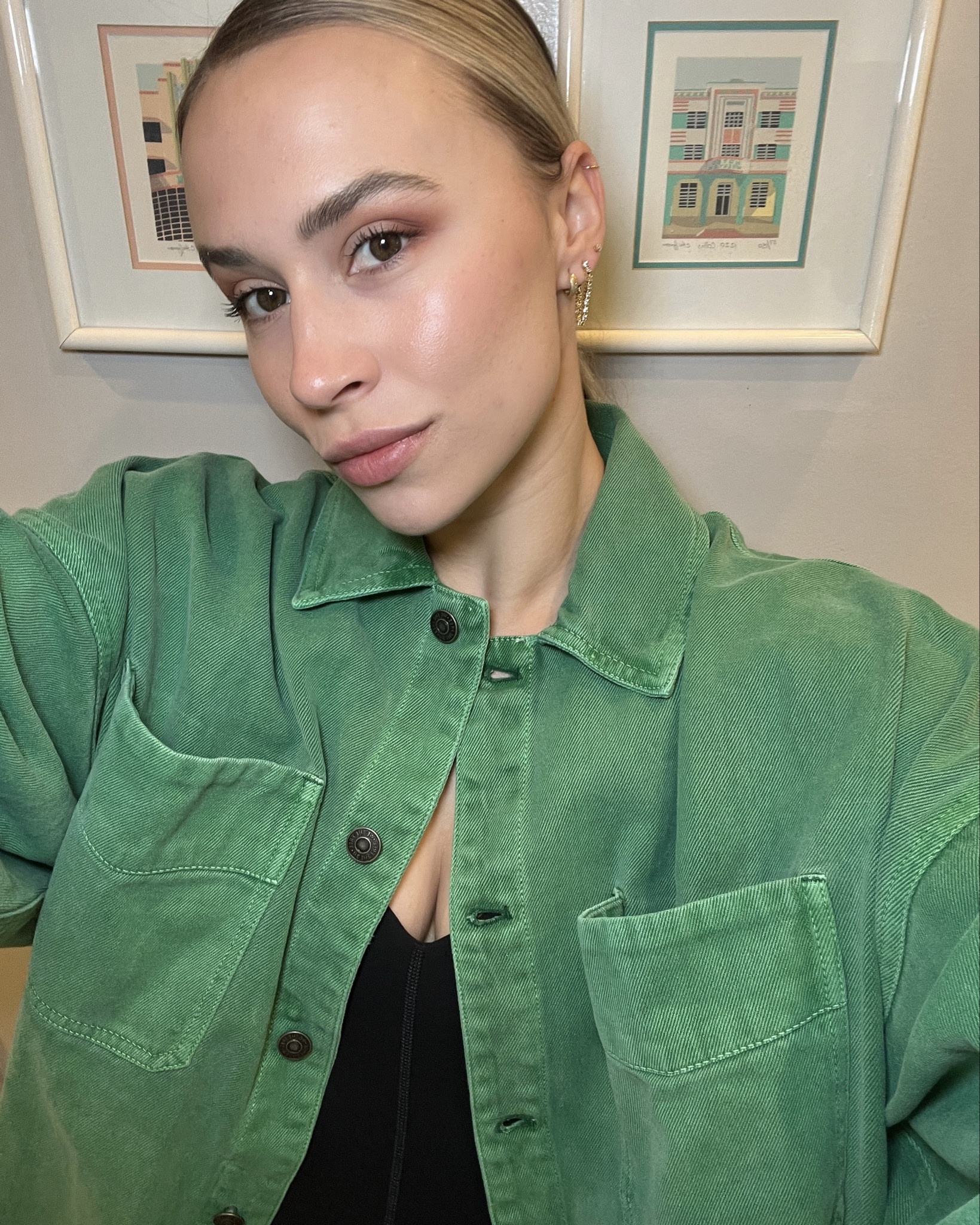 This shade of green!!!! Threw this jacket over a free people jumpsuit. Felt fab. 

#LTKstyletip #LTKfitness #LTKActive