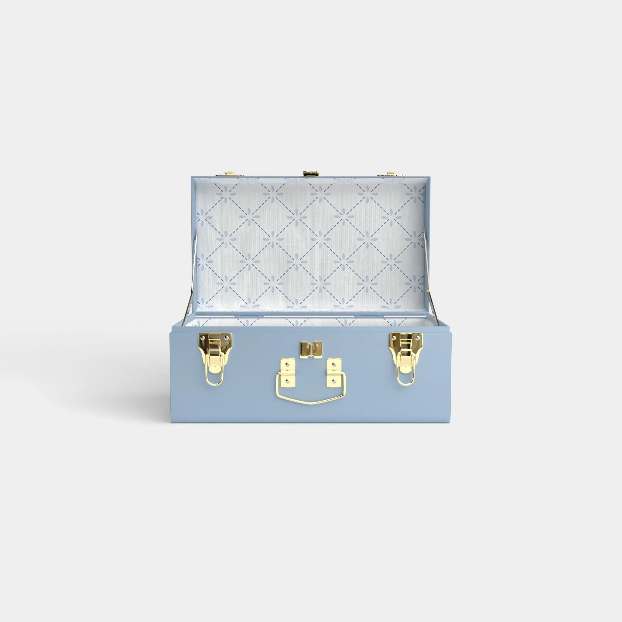 Mini Classic Trunk - Light Blue | Petite Keep, LLC