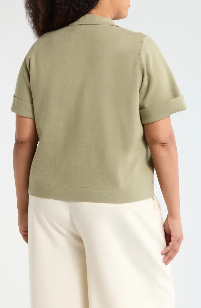 Short Sleeve Button Front Cardigan | Nordstrom Rack