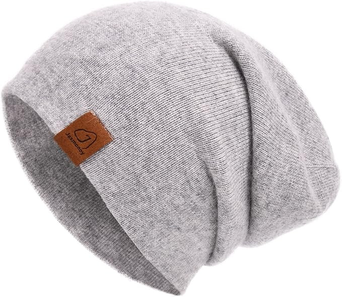 jaxmonoy Wool Cashmere Slouchy Knit Beanies Winter Hats for Women Soft Warm Double Layer Reversib... | Amazon (US)