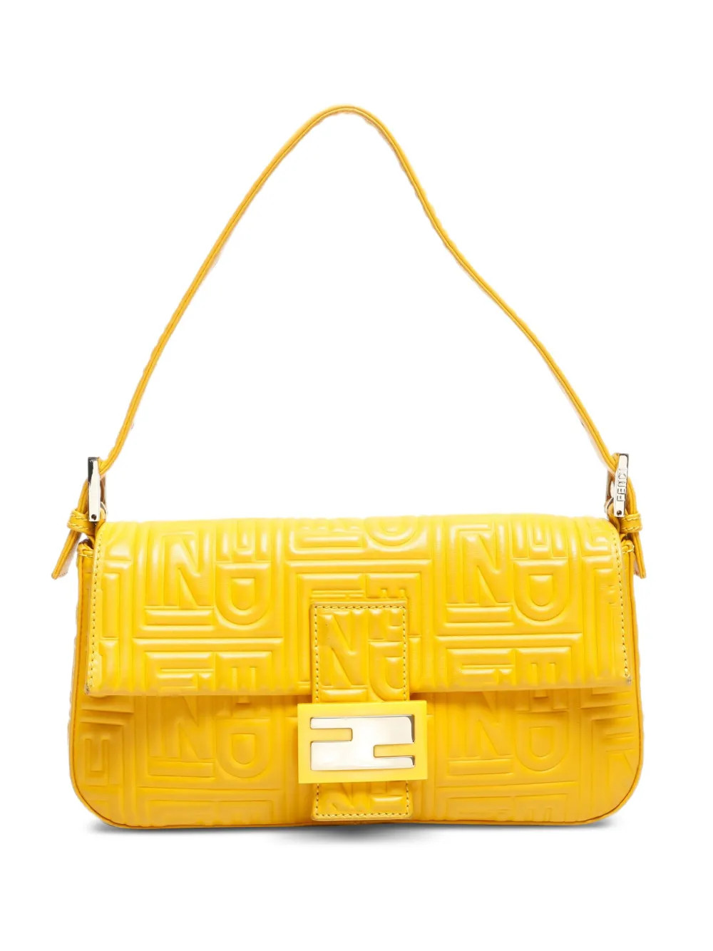Fendi Pre-Owned 2010 Baguette Shoulder Bag | Yellow | FARFETCH | Farfetch Global