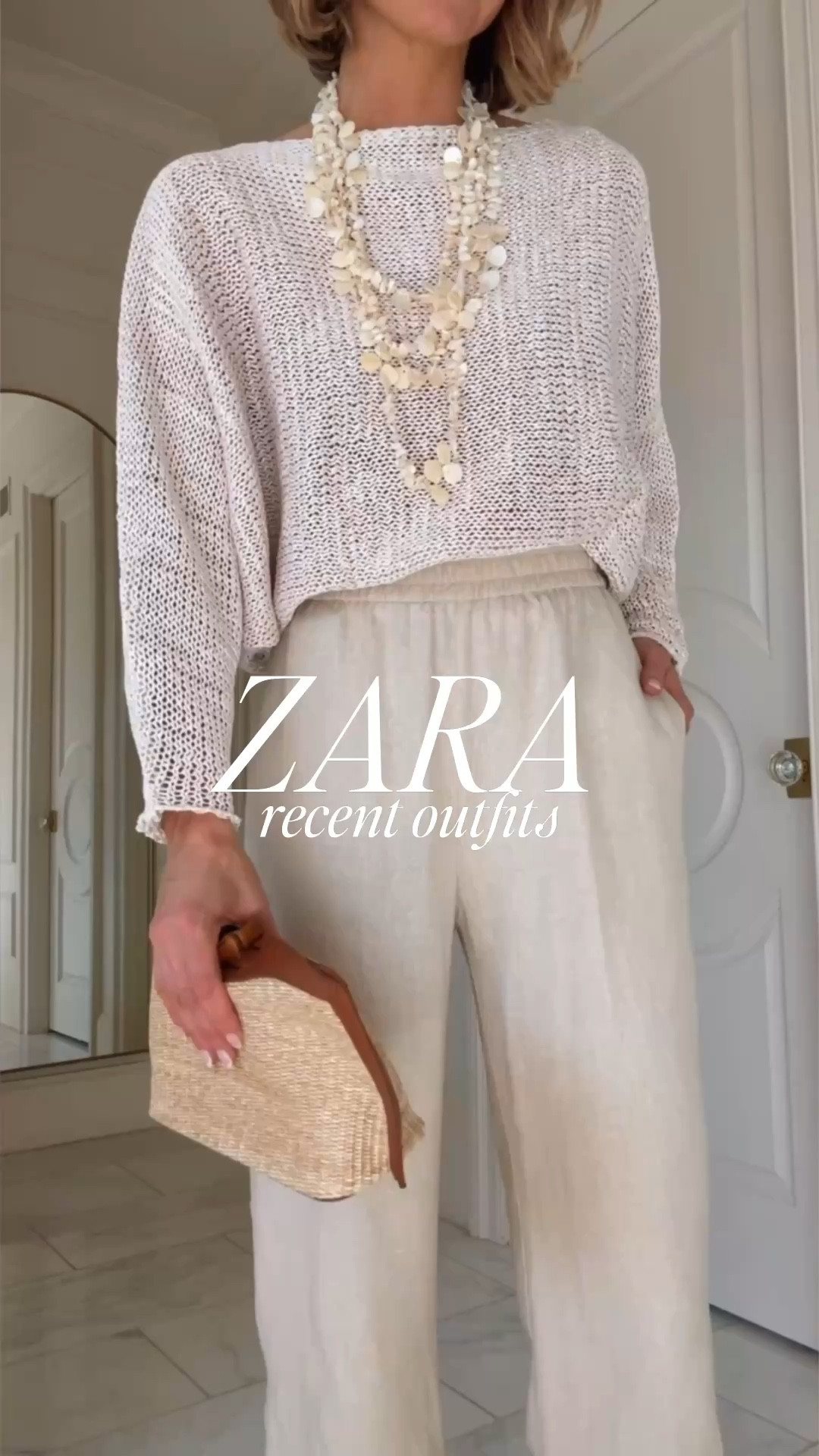 New spring @Zara outfits. I'm wearing size small in tops and xs/25 in bottoms 