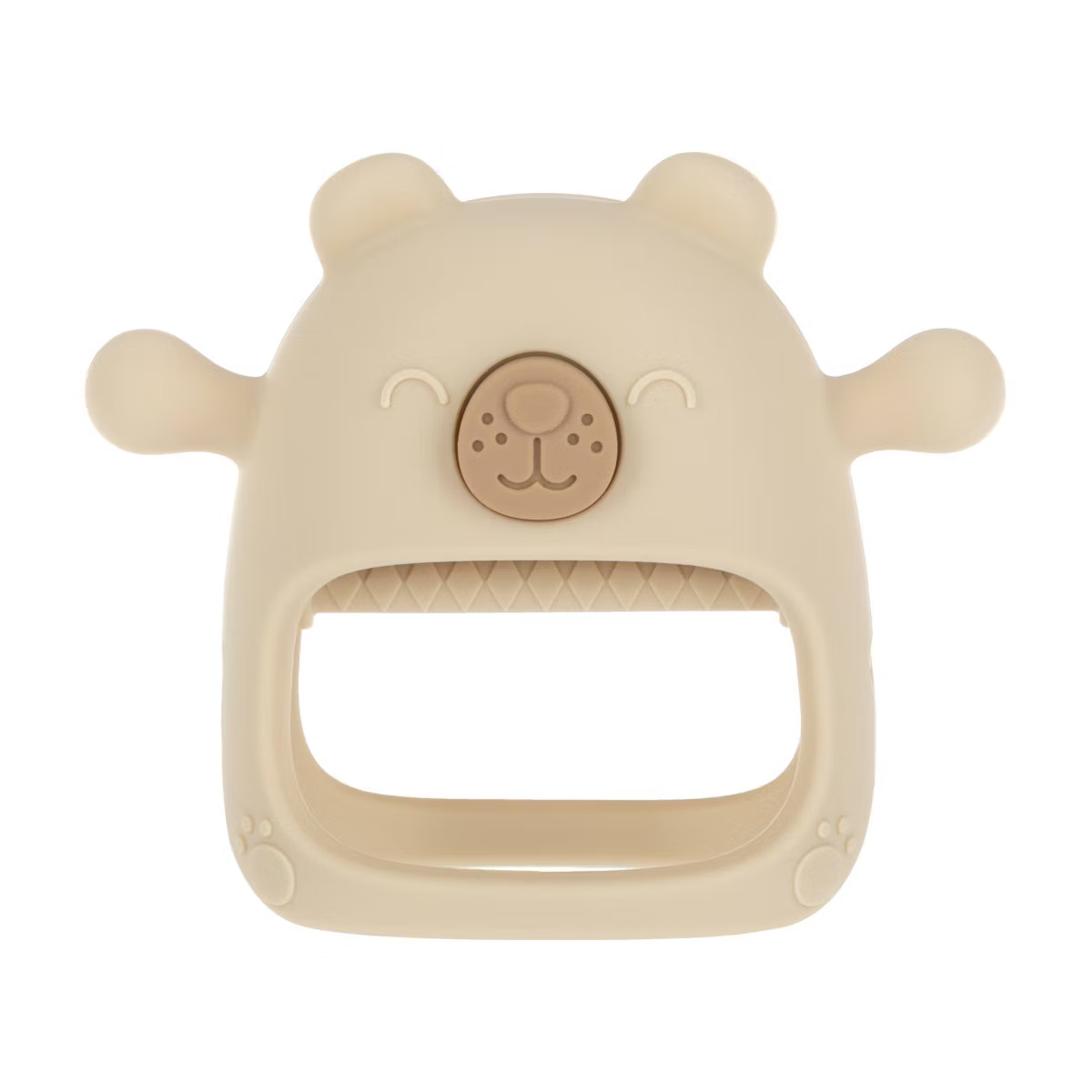 Nuby Silicone Wrist Grip Teething Mitten - Brown Bear | Target